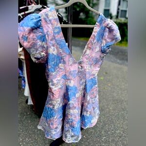 Blue and Purple Dress